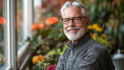 55 year old youthful male, model