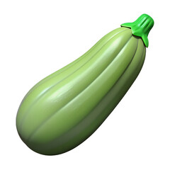 3D Vegetables and Health Food  Illustration on white background