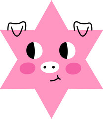 Star Shape Pig