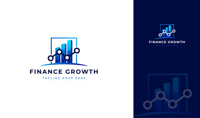 Finance Growth Logo, Statistics Logo, Chart Logo, Buildings Logo, Analytics Logo, Growth, Business Growth, Finance Logo