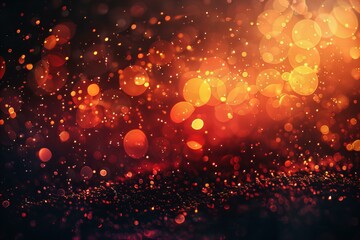 Blurry lights on dark background