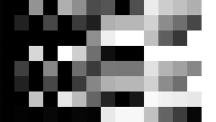 Fototapeta premium Pixel disintegration background. Art 8 bit objects. Decay effect. Dispersed dotted pattern. Abstract geometric banner for the application or a website. Mosaic textures. Vector illustration.