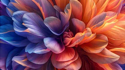 Obraz premium Garden floral ultra macro background intricate illustration plant beautiful, flower blossom