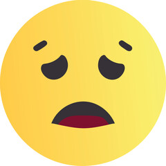 Fototapeta premium cry emoji, icon