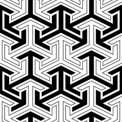 Mosaics motif. Tribal wallpaper. Ethnic ornament. Geometric background. Embroidery image. Tiles backdrop. Digital paper, web design, textile print. Seamless pattern. Vector art work