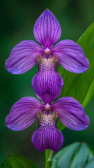 Glorious Purple Orchid Blossom: A Living Example of Zygomorphic Flower