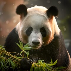 photograph of a giant panda