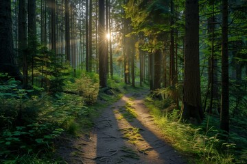 Obraz premium path in the forest