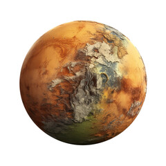 Naklejka premium Planet isolated on transparent background, png, cut out.