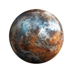 Planet isolated on transparent background, png, cut out.