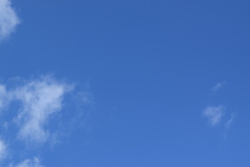 Blue sky background with white clouds