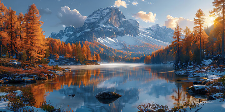 Mountain Peak Sunrise: A Journey into Imagination - Adventure and Creativity