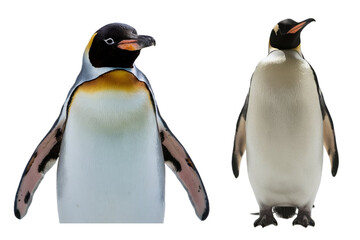 Fototapeta premium two penguins isolated on white