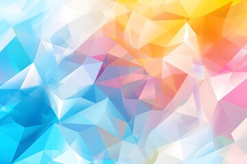Obraz premium Vibrant Geometric Background with Colorful Low Poly Design