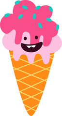Ice Cream Cone Character