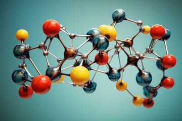 Biological Structure neural molecule. Medical education. Generate Ai