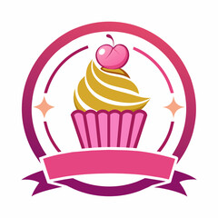Vector logo design template. Cake, cupcakes bakery sings.