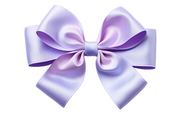 3D Ribbon Bow isolated on transparent background, png, cut out.