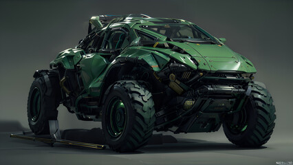 Naklejka premium quad bike racing