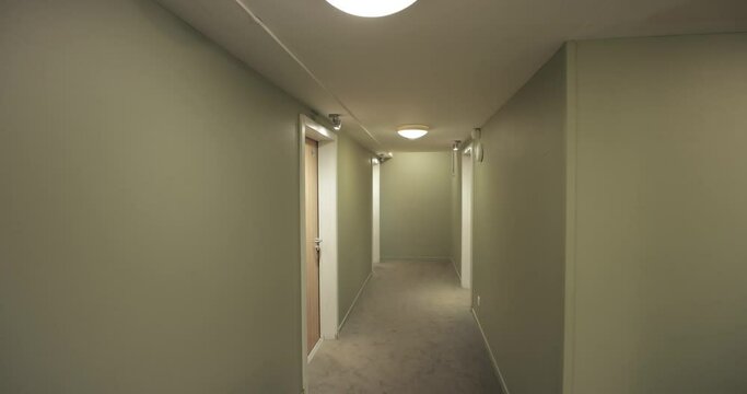 Corridor with rooms of a hotel