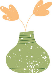 Plant In Vase Splash Texture