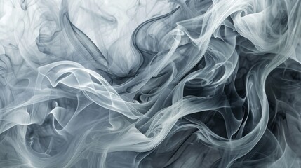 Obraz premium The image is a blurry, wavy line of smoke