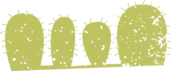 Cactus With Splash Pattern
