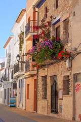 Denia, Costa Blanca, Spanien, Altstadtszenerie