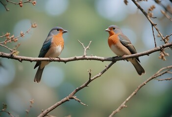 Fototapeta premium robin on a branch