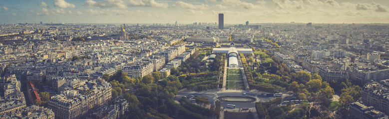 The Champs de Mars seen from the Eiffel Tower