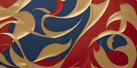 wallpaper depicting with silk patterns with abstract geometric shapes