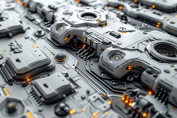 Fototapeta premium High-Tech Abstract Background with Intricate Patterns