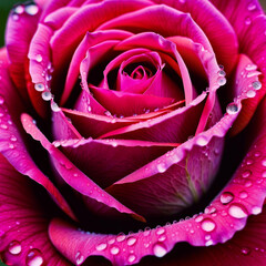 macro photo of a flower with water droplets