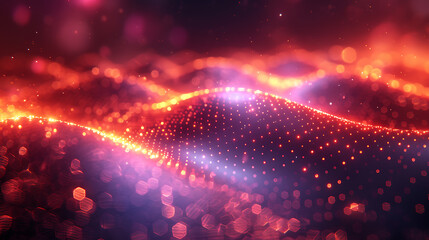 Techno Abstract Background with Technology Elements