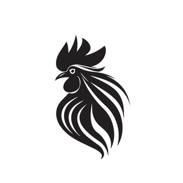 recommend clip art: Rooster in cartoon, doodle style . Image for t-shirt, web, mobile apps and ui. Isolated 2d vector illustration in logo, icon, sketch style, Eps 10, black and white. AI Generative