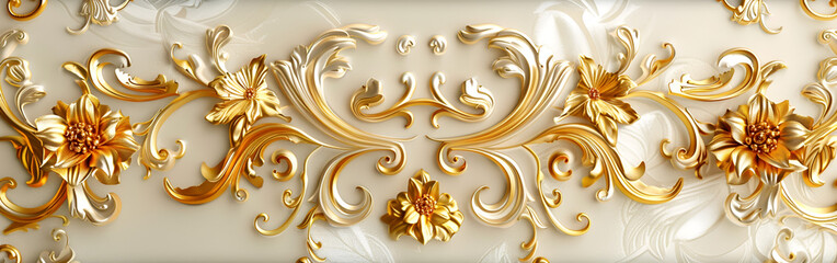 Beautiful elegant frame with gold on an elegant white background Happy Wedding Day Wedding card sophisticated
