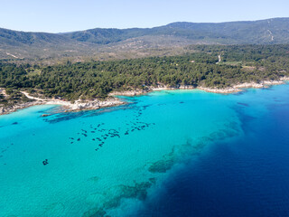 Sithonia coastline near Orange Beach, Chalkidiki, Greece