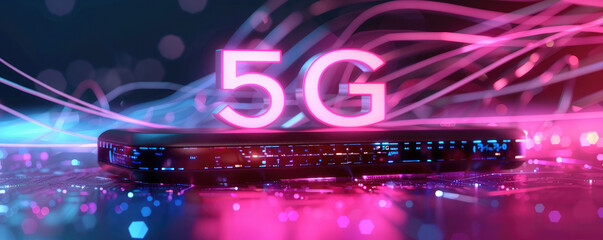 5G Network Internet Mobile Wireless Business concept.