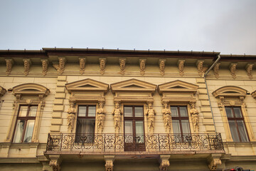 Historic building in the city of Arad, Romania. High quality photo