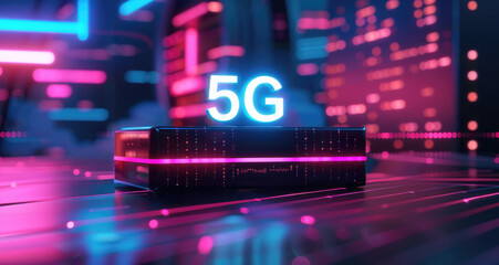 Obraz premium 5G Network Internet Mobile Wireless Business concept.