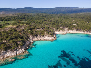 Sithonia coastline near Orange Beach, Chalkidiki, Greece