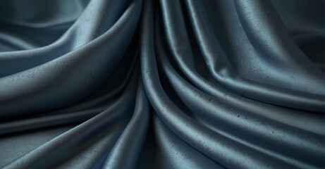 Fototapeta premium Silk background cloth blue texture sheet curtain bed beauty fabric abstract wedding luxury.