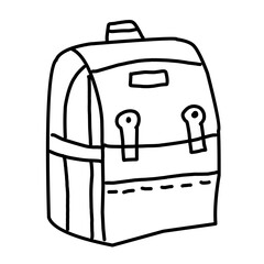 backpack outline drawing