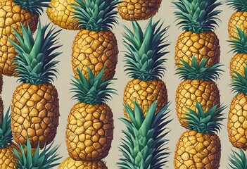 Fresh and Juicy Pineapples