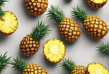 Fototapeta premium Fresh and Juicy Pineapples