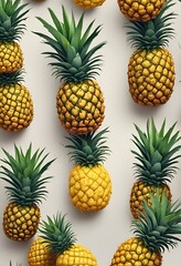 Fresh and Juicy Pineapples