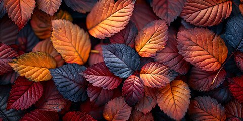 Seasonal Changes - Autumn Leaves on Canvas