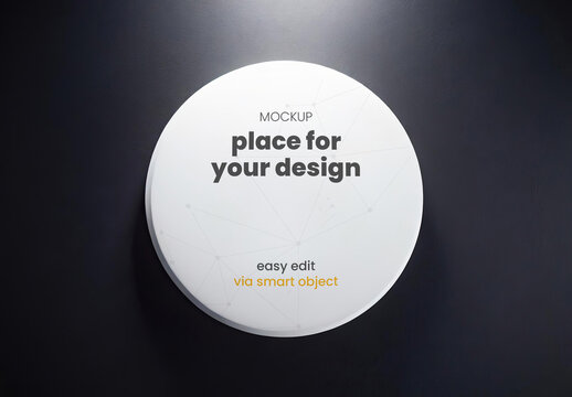Nice Circle Mockup 01 Generative Ai