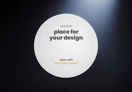 Nice Circle Mockup 02 Generative Ai