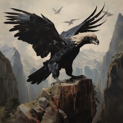Fototapeta premium eagle in flight
